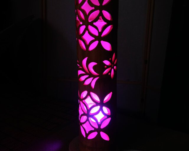 竹ランプ　〜〜変化の木〜〜　その日の気分で２つの美しさが楽しめる 黄昏の森1.12.2リーフダンジョン巡り③変化の木