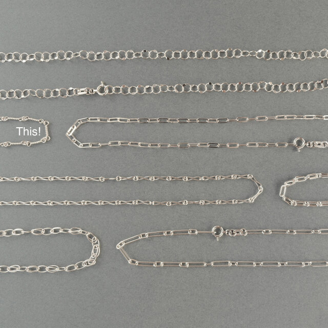 Necklace50cm_Pt850 Chain#03 - ネックレスのハンドメイド・クラフト作品・手仕事品一覧