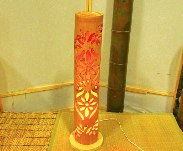 竹灯籠 竹灯り 竹ランプ 炎のゆらめき〜〜火柱〜〜 | iichi 日々の