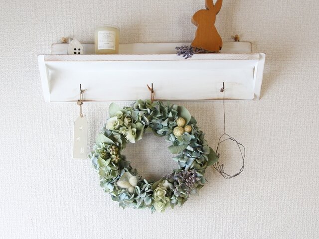 SALE】秋色紫陽花のナチュラルリース | iichi 日々の暮らしを心地よく