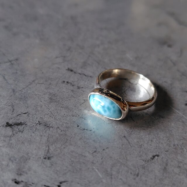 ラリマーシルバーリング#5.5