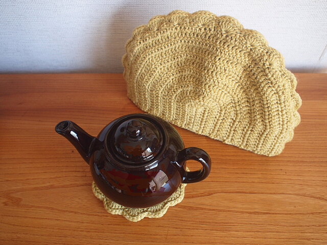 ひつじのポットマット  ブラック ひつじのポットマット ブラック