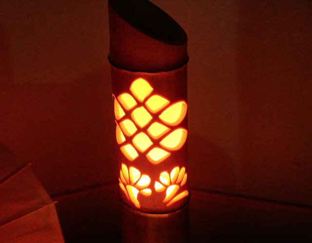 竹灯籠 竹灯り 竹灯篭 竹ランプ 〜〜煌影〜〜 | iichi 日々の暮らしを