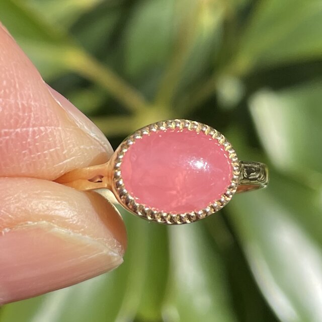 ロードクロサイト　オーバルカボッション　2.3ct　シルバーSV925リング