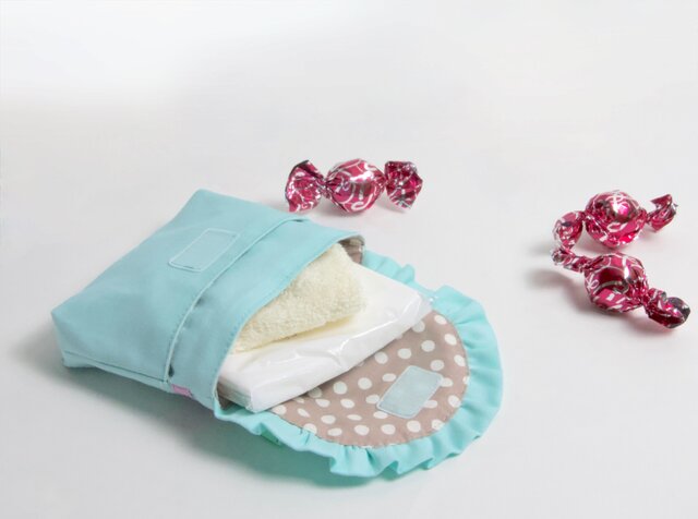 フリル移動ポケット☆ハンドメイド☆オーダー受付中です☆ フリル移動