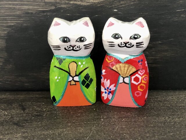 ねこの雛人形 | iichi 日々の暮らしを心地よくするハンドメイドや