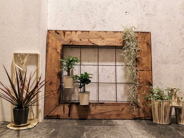 フレーム　アイアン　アンティーク 送料無料】アンティーク風フレーム・アイアンメッシュM | iichi 日々の