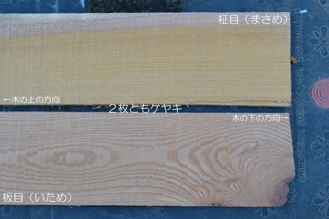 木の話その2 木材の木目(作品の補足ページ)の画像1枚目