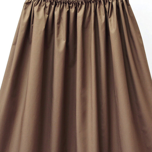 Curensology タイプライタースカート F ギャザー ドレープ ブラウン Curensology タイプライタースカート F ギャザー ドレープ