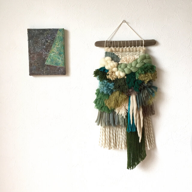 【一点もの】流木 ウィービング タペストリー 『In the forest e.』