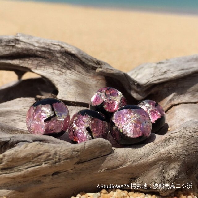 ほたる玉 木製 かんざし とんぼ玉 蓄光 光る ホタルガラス 工芸 和装