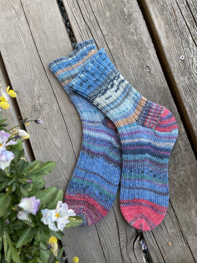 No.719 A様オーダー品手編み靴下