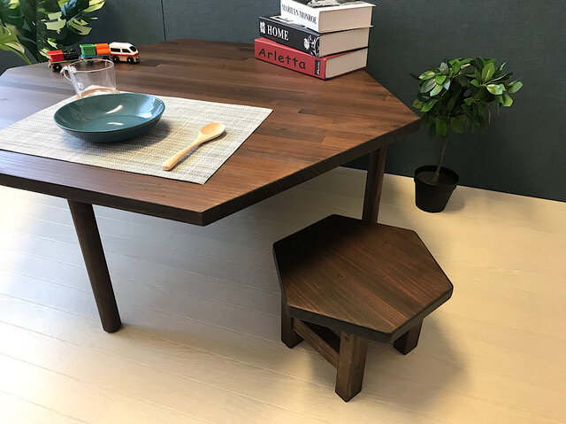 【送料無料】 スツール 腰掛け 椅子 6角 32cm  20cm パイン こげ茶 送料無料】 スツール 腰掛け 椅子 6角 32cm 20cm パイン こげ茶