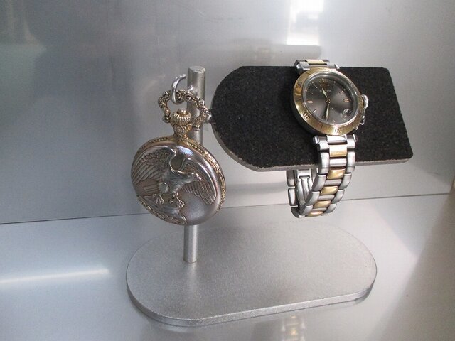腕時計スタンド ブラック腕時計＆懐中時計スタンド No.90607 | iichi ハンドメイド・クラフト作品・手仕事品の通販