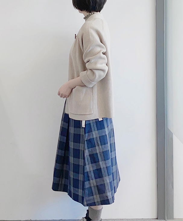 ディオール 千鳥格子 ウール ニット ボウカラー セーター (Dior/ニット