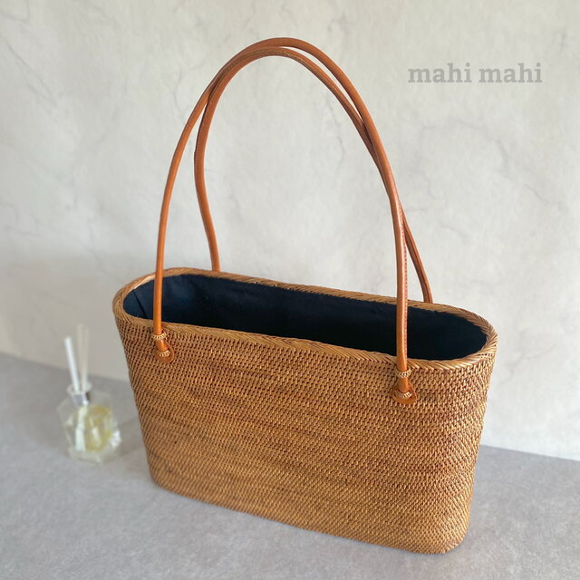 アタバッグ / かごバッグ A4サイズも入るかごバッグ♪やピクニックにもぴったり☆ 40cm