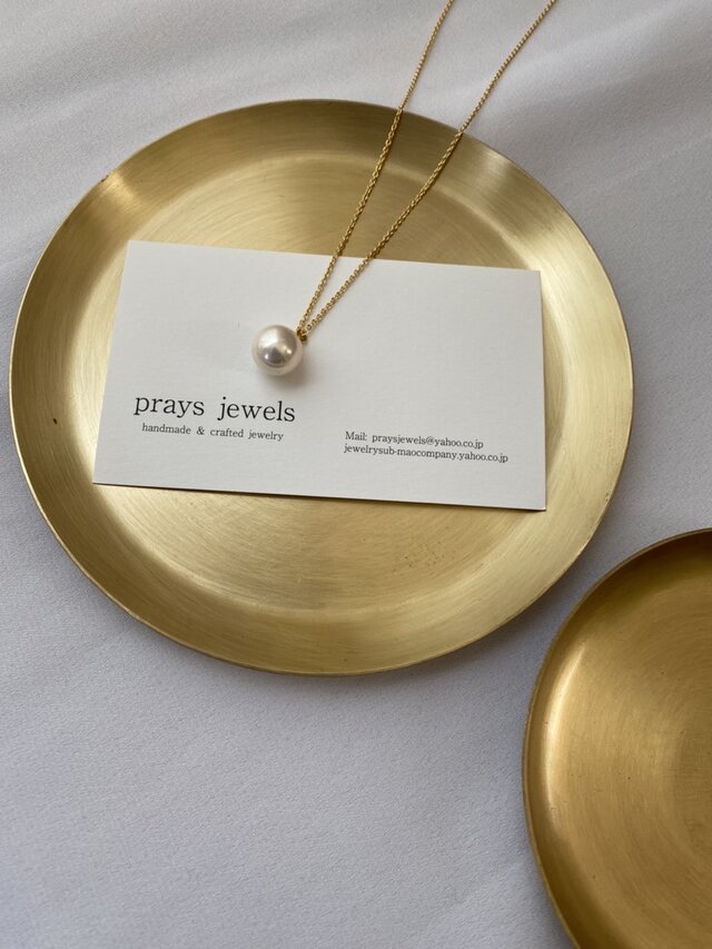 10ｍｍ！パールネックレス60ｃｍオーロラの輝き！高級日本製貝ミガキパール