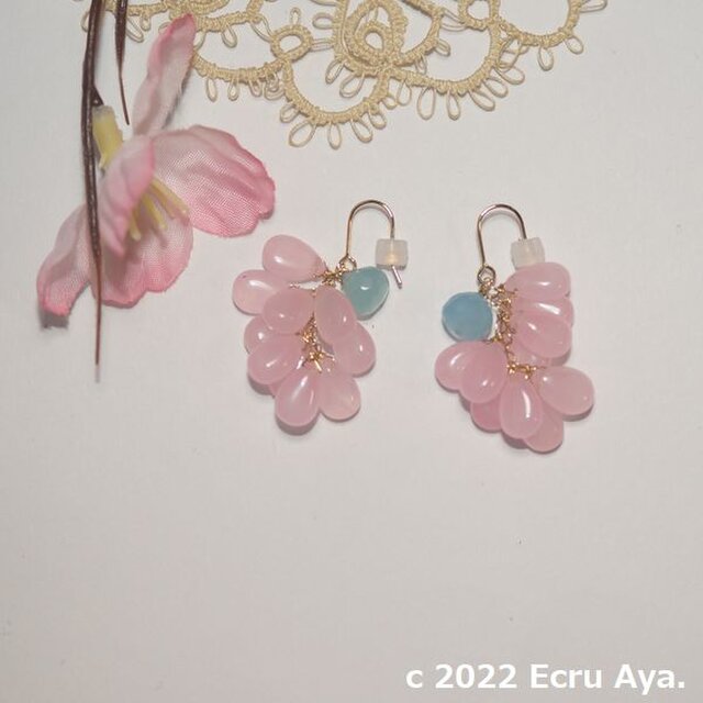 *桜笑む*桜が咲いた日のピアス