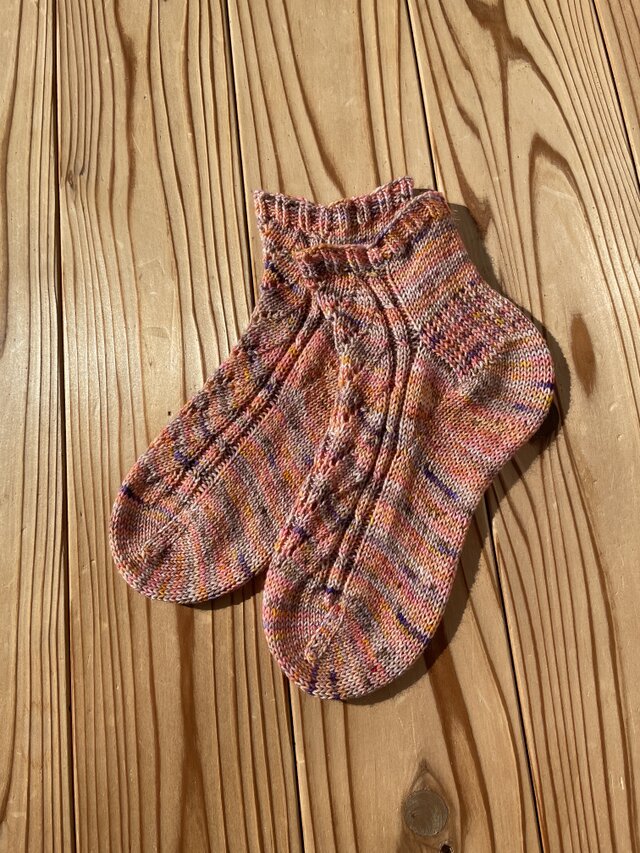 No.740 手編み靴下　