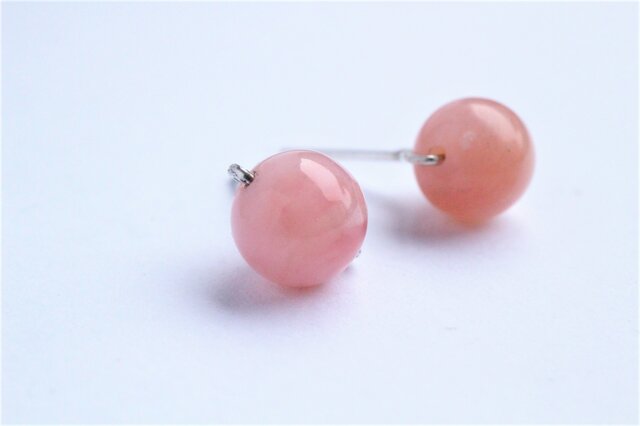 さくら色 オパール Yピアス Silver／14KGF／K10／K18 | iichi 日々の