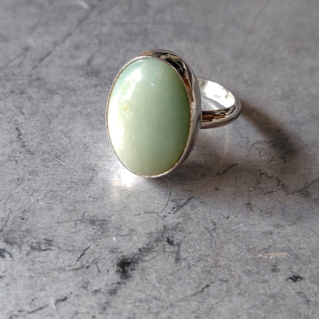 ◆sale◆アマゾナイトシルバーリング#12.5