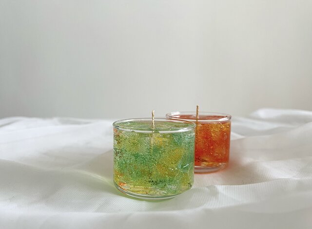 glasscandle*グラスキャンドル*ジェルキャンドル*ジェルワックス*アロマキャンドル iichi ハンドメイド・クラフト作品・手仕事品の通販