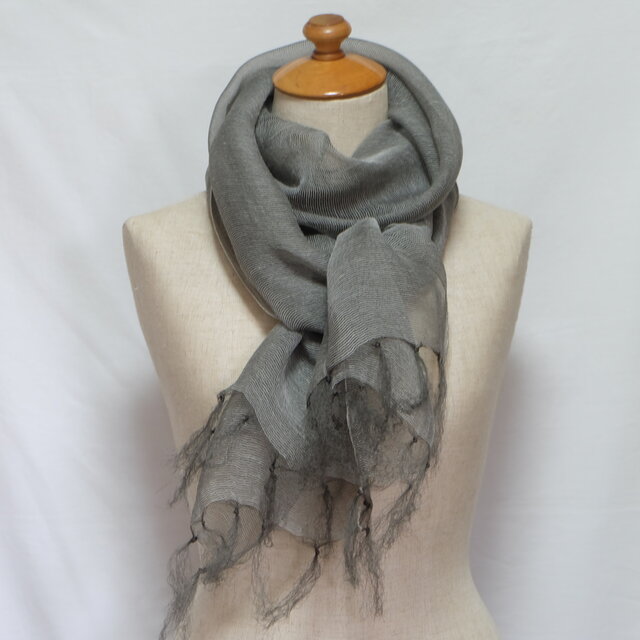 蓬染めストール