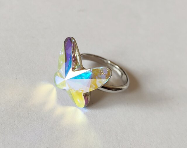 ✨良品✨スワロフスキー 58/15号 リング ニルヴァーナ オーロラ クリスタル 楽天市場】スワロフスキー ニルヴァーナ リング 指輪 シルバー