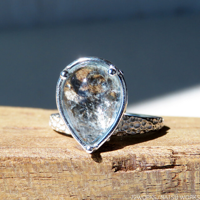 アクアマリンサンストーン リング / Aquamarine Sunstone Ring | iichi