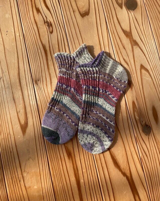 No.757 手編みショートソックス