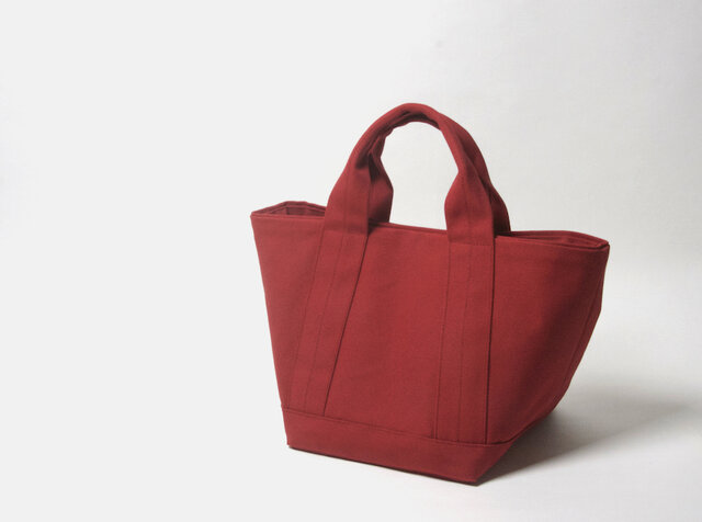 スクエア ミニ・トートバッグ レッド | iichi 日々の暮らしを心地よく