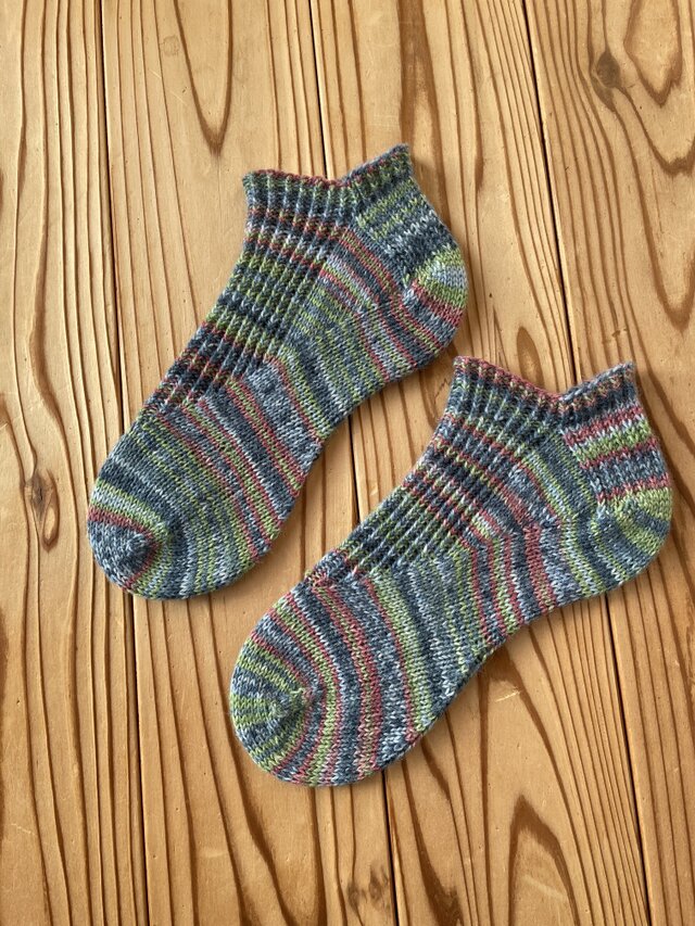 No.760 手編みショートソックス