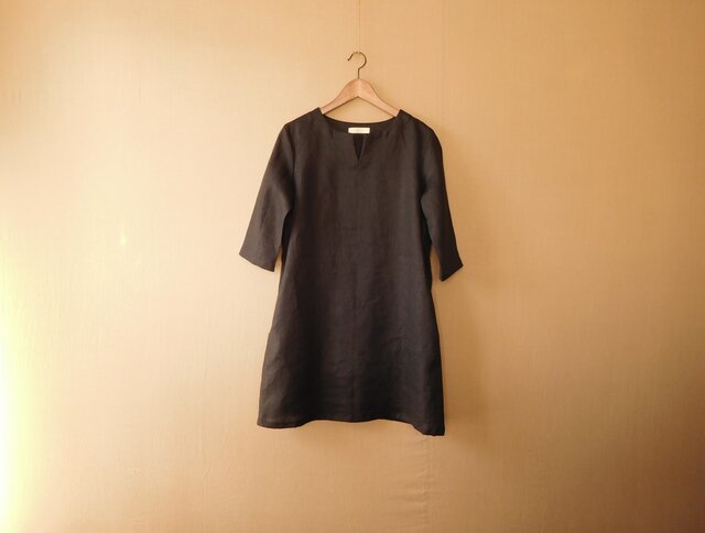 ★MaxMara ★ブラック チュニック・ワンピースL【未使用】 大きいサイズ レディース ストライプ柄ドルマンシャツチュニック