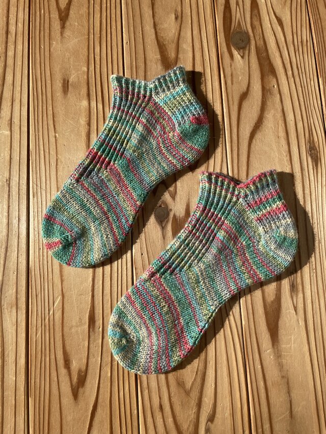 No.761 手編みショートソックス