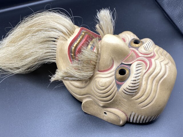 値下げしました❗️能面「大悪尉」桐材