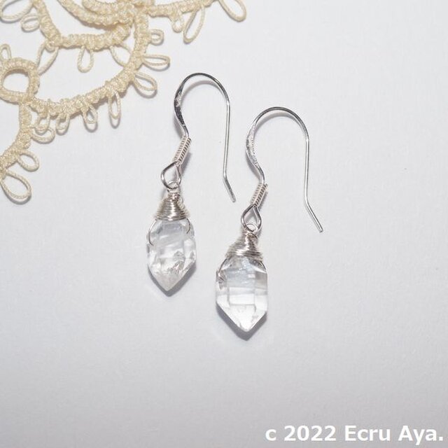 *春風*NY産ハーキマーダイアモンドのピアス