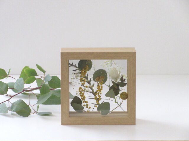 framed flower garden(s)*ミモザ*母の日・お祝いなどにの画像1枚目