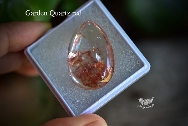 レッドシラー☆インクルージョン☆ガーデンクォーツ ルース283 | iichi