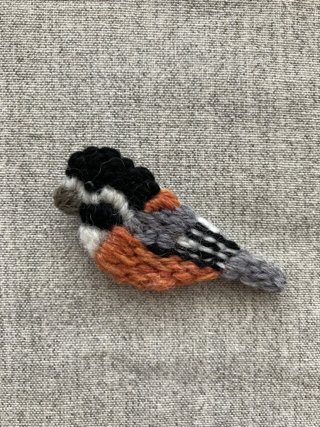 ヤマガラ＊ブローチ