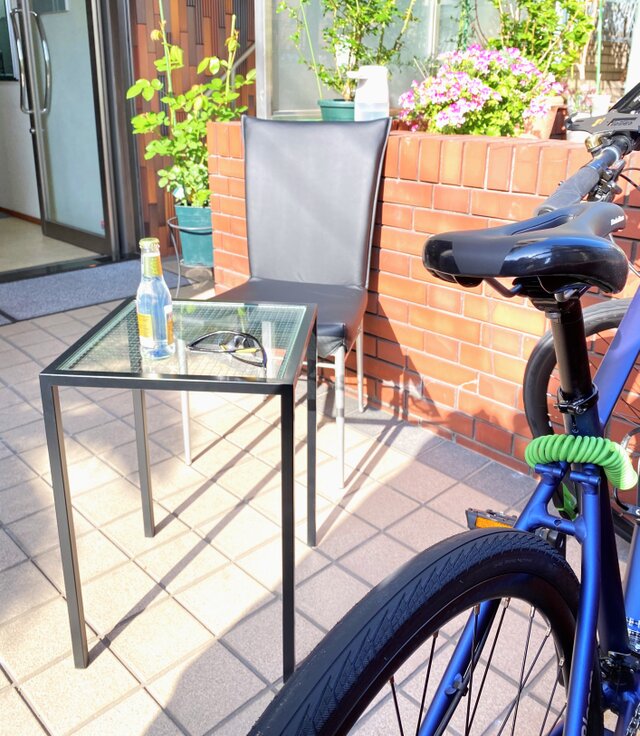 【受注生産】アイアンテーブル / ワイヤーガラス　　サイドテーブル　多目的テーブル