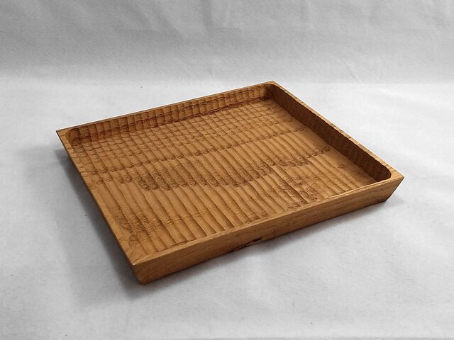 我谷盆 #192 栗 23×20×2.5 cm ブラウンの画像1枚目