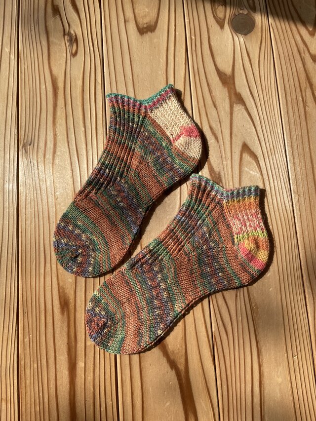 No.771 手編みショートソックス