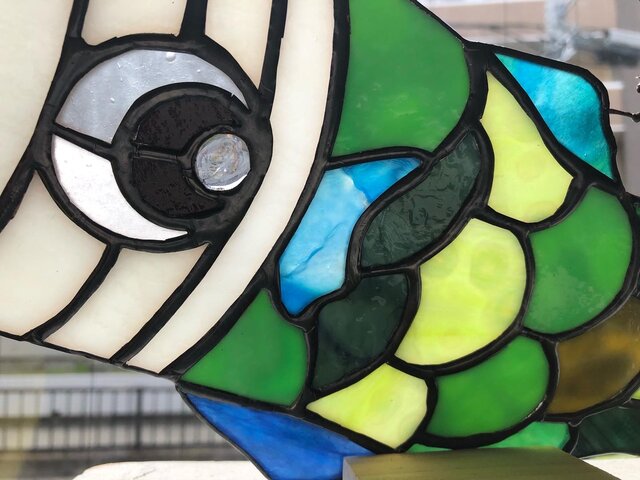 ステンドグラスのこいのぼり＊緑＊ | iichi 日々の暮らしを心地よく