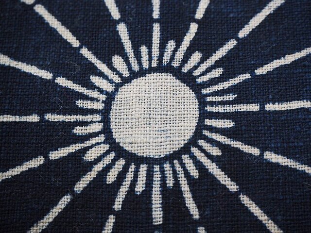 古印判コレクション⑤菊花亀甲文　筆筒　型紙擦り 古印判コレクション⑤菊花亀甲文 筆筒 型紙擦り