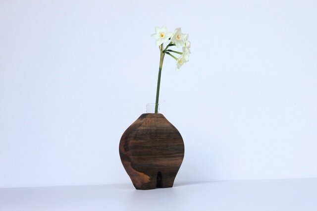 大型 花器 木製 黒柿 入手困難品 木の花瓶【黒柿】 | iichi 日々の暮らし