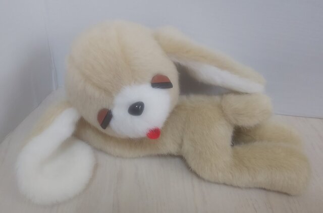 おちびふわふわ　わんちゃん　ベージュ おちびふわふわ わんちゃん ベージュ 愛犬みたいなヘアカラーの