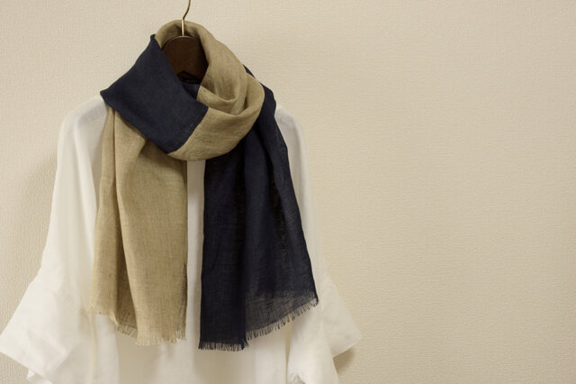 未使用★ASAUCE MELER｜定価2.8万 さくら リネンガーゼストール 未使用☆ASAUCE MELER｜定価2.8万 さくら リネンガーゼストール