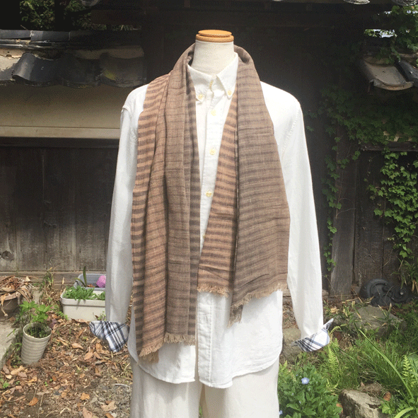 織と染めダブルぼかしストールk25030