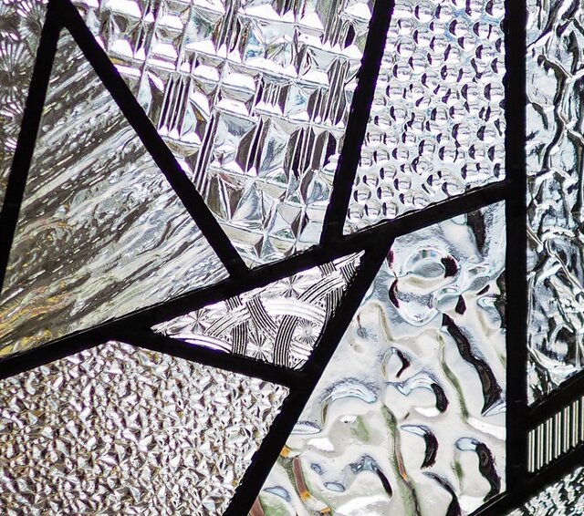 ステンドグラス ミラー絵画♦️ラタンフレーム♦️グリム童話♦️シンデレラ♦️送料込 中村綾子 ステンドグラス個展 ”Inside the frame