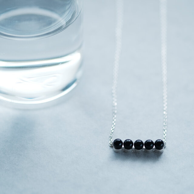 オニキス ネックレス シルバー925